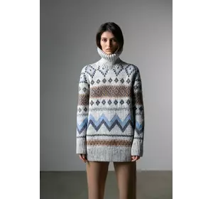 Жіночий жакардовий светр з  візерунком